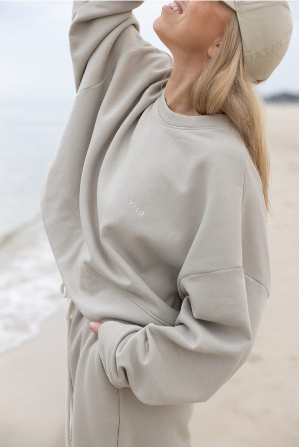 Sweatshirt beige - obrazek 2