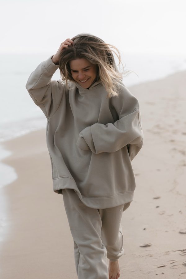 Hoodie beige - obrazek 3