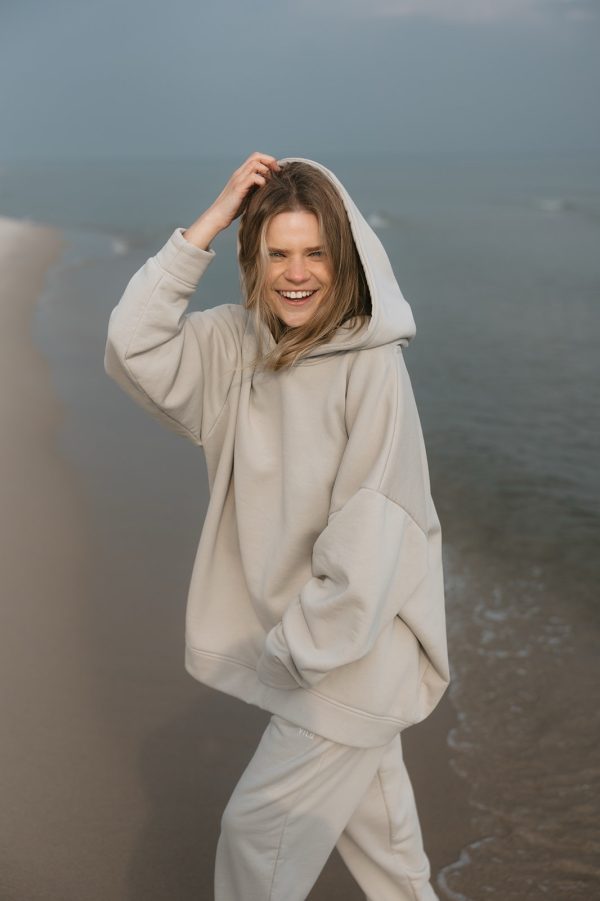 Hoodie beige - obrazek 4