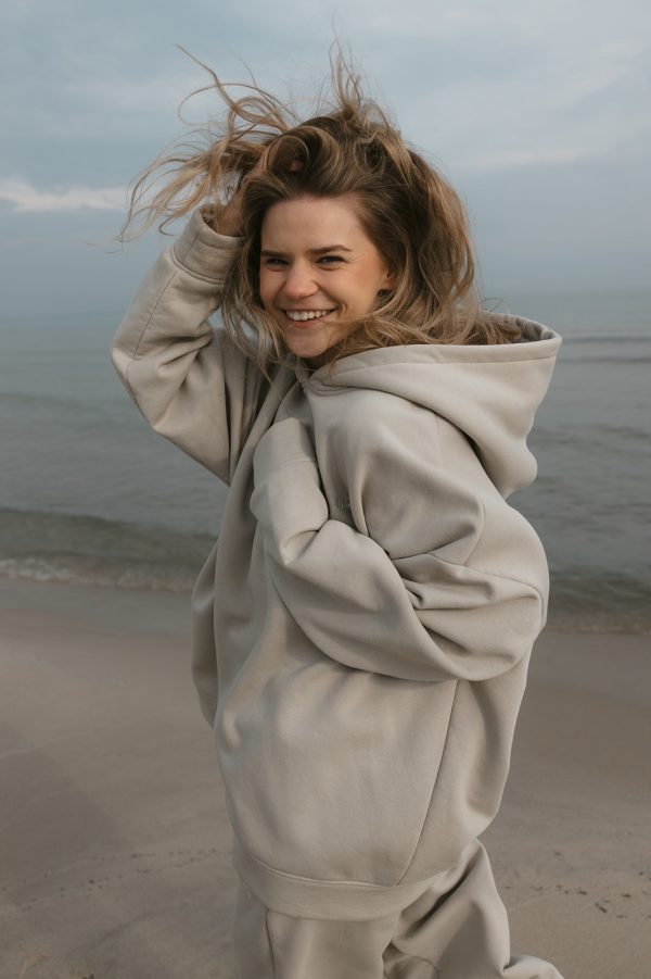 Hoodie beige - obrazek 5