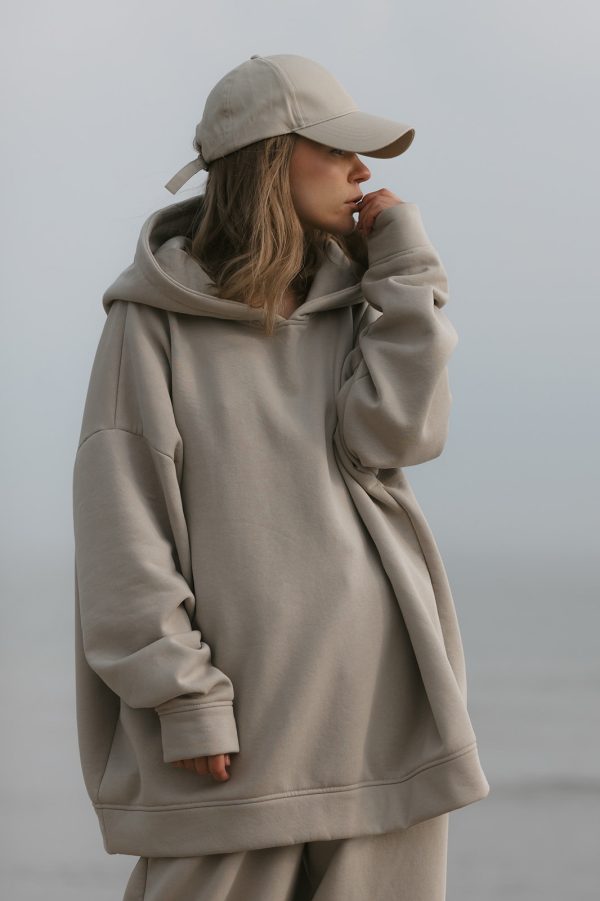 Hoodie beige