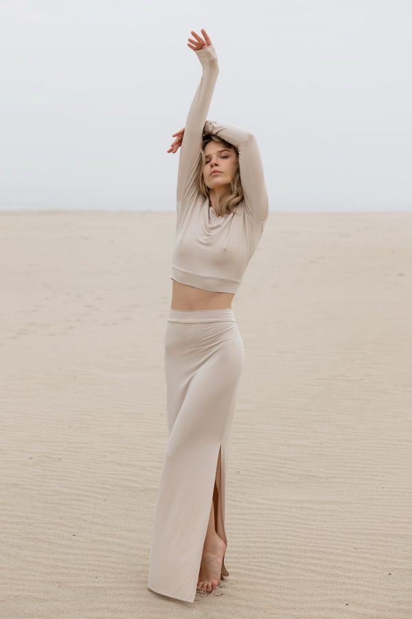 Skirt beige - obrazek 2