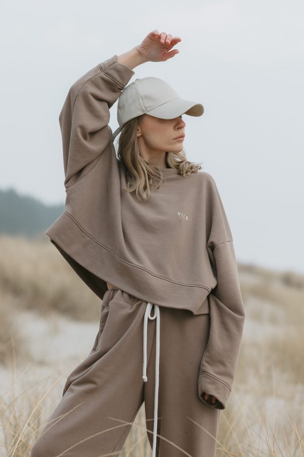 Sweatshirt taupe - obrazek 8