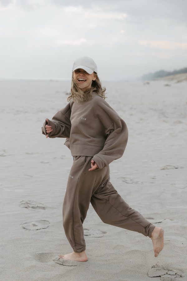 Sweatshirt taupe - obrazek 6
