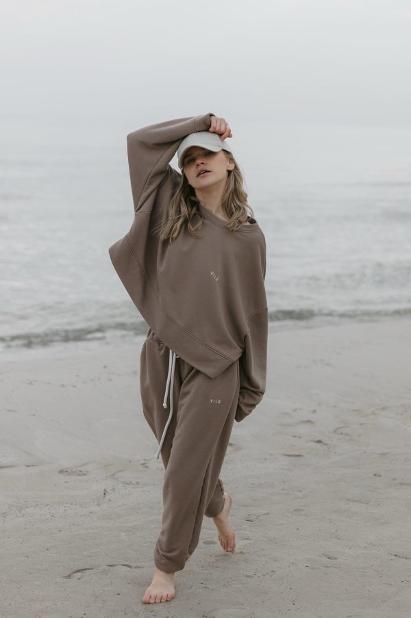Sweatshirt taupe - obrazek 2