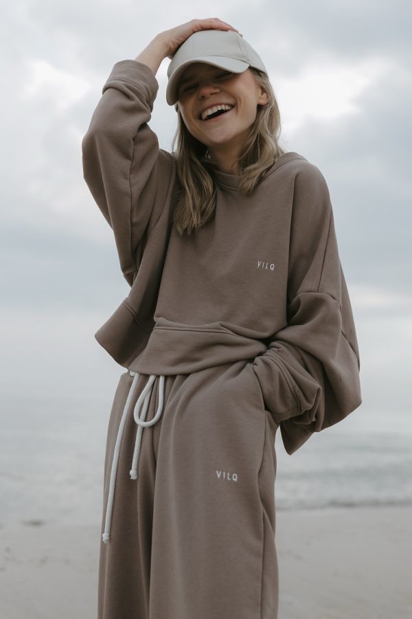 Sweatshirt taupe - obrazek 5