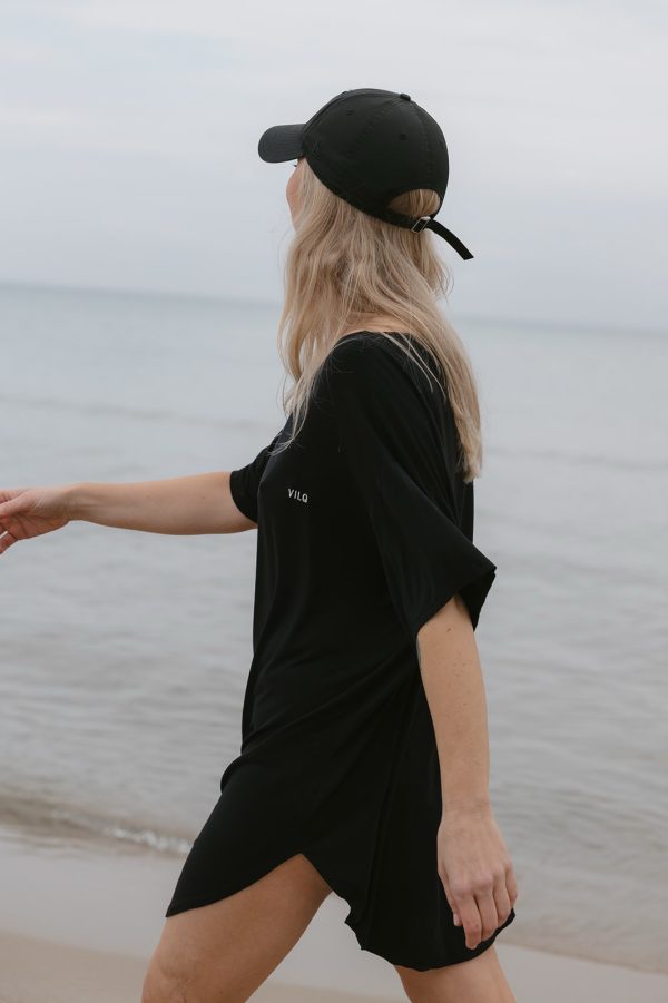 T-shirt dress black
