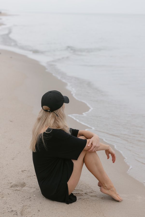 T-shirt dress black - obrazek 2